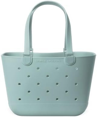Simple Modern Large Beach Bag | Waterproof Getaway Rubber Tote with Zipper Pocket for Travel, Poo... | Amazon (US)