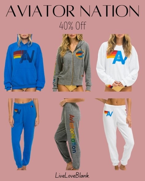 Aviator nation 40% off!
Sweatshirt and pants 
Casual outfits
Gifts for her 

#LTKGiftGuide #LTKootd #LTKSaleAlert