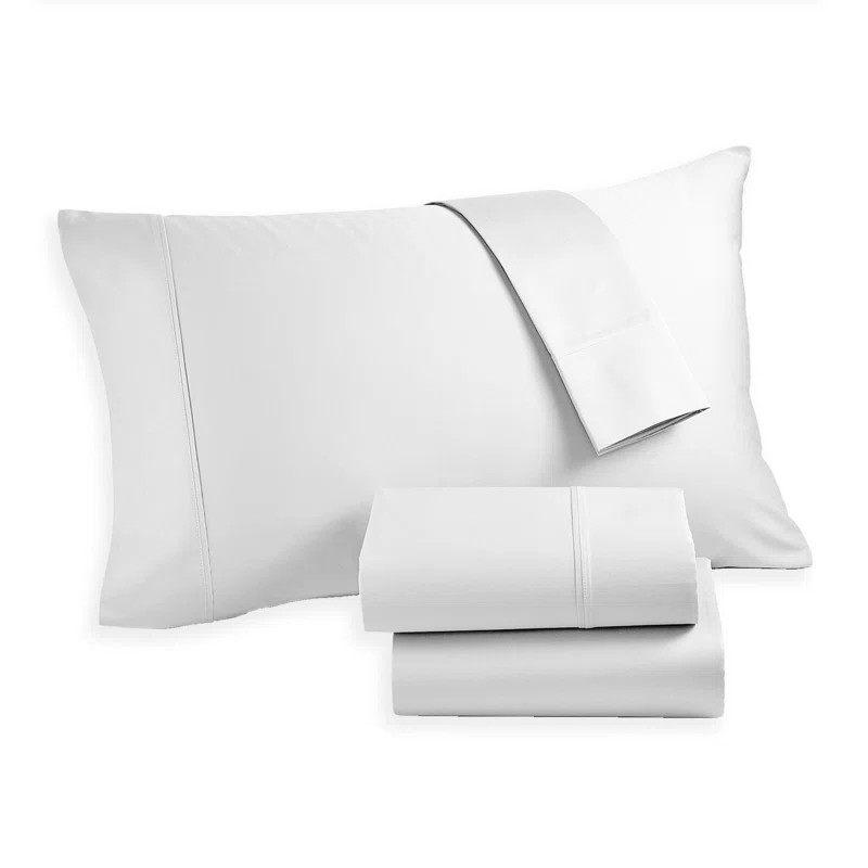 Color Sense 100% Cotton 400TC Cool & Crisp Sheet Set & Reviews | Wayfair | Wayfair North America