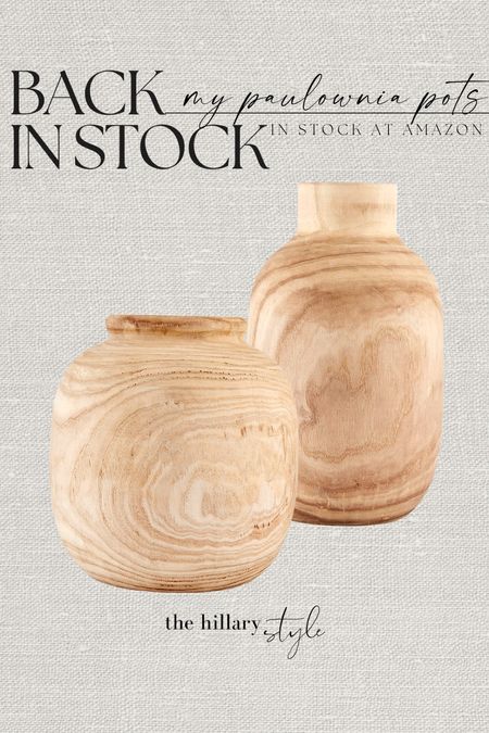 My Paulownia Pots are Back In Stock! 

I absolutely love the tone of the wood on both of these pots, and enjoy styling them in so many areas of my home!  Hurry, these sell out quickly and often! 

Amazon, Amazon Home, Amazon Find, Found It On Amazon, Amazon Home Decor, Paulownia Wood, Paulownia Wood Pot, Spring, Spring Decor, In My Home, Home Decor, Organic Modern, Modern Home, Modern Home Decor, Vase, Planter, Japandi Home, Natural Wood Decor, Neutral Home, Spring Home Decor, Back In Stock

#LTKFind #LTKstyletip #LTKhome