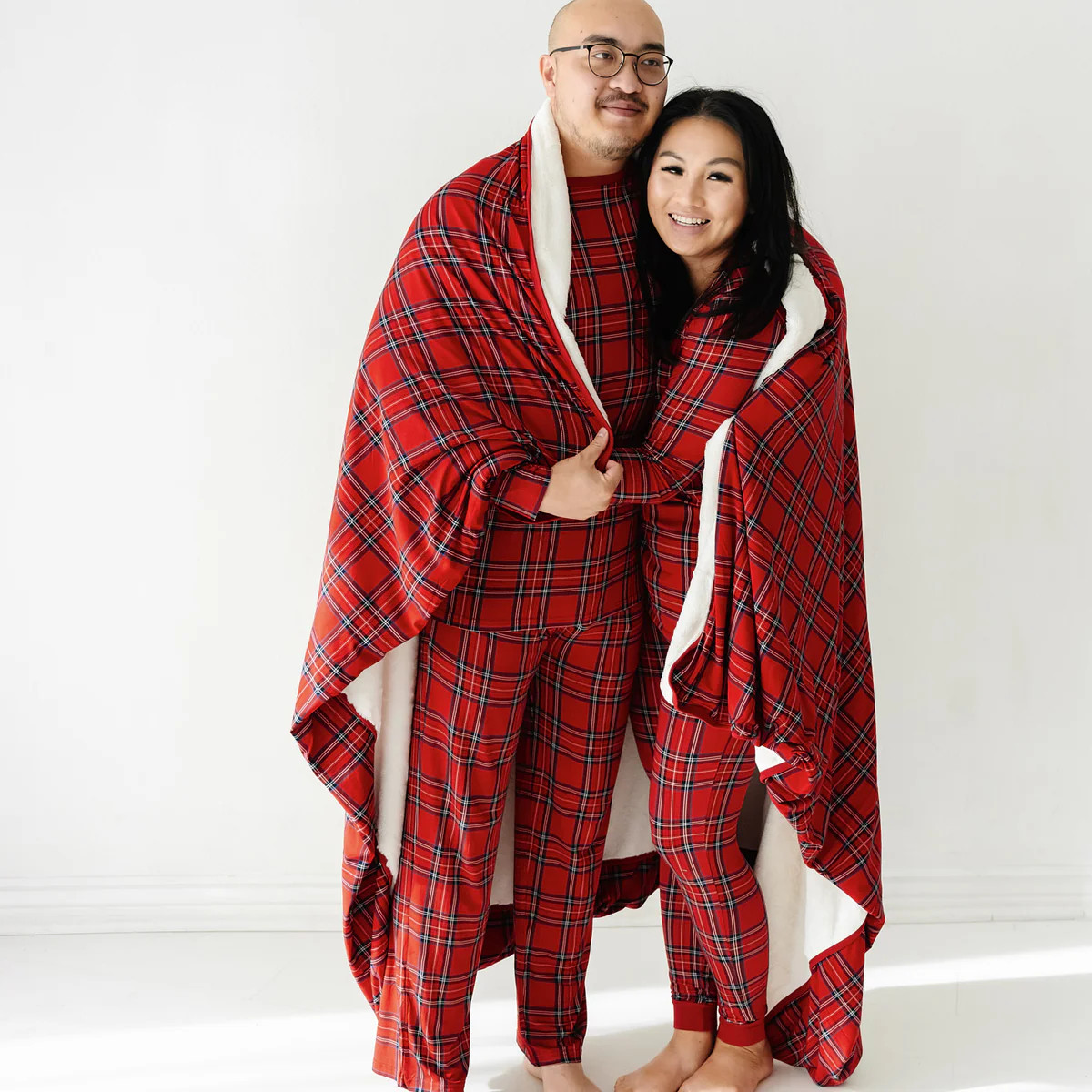 Holiday Plaid Plush Oversized Cloud Blanket | Little Sleepies