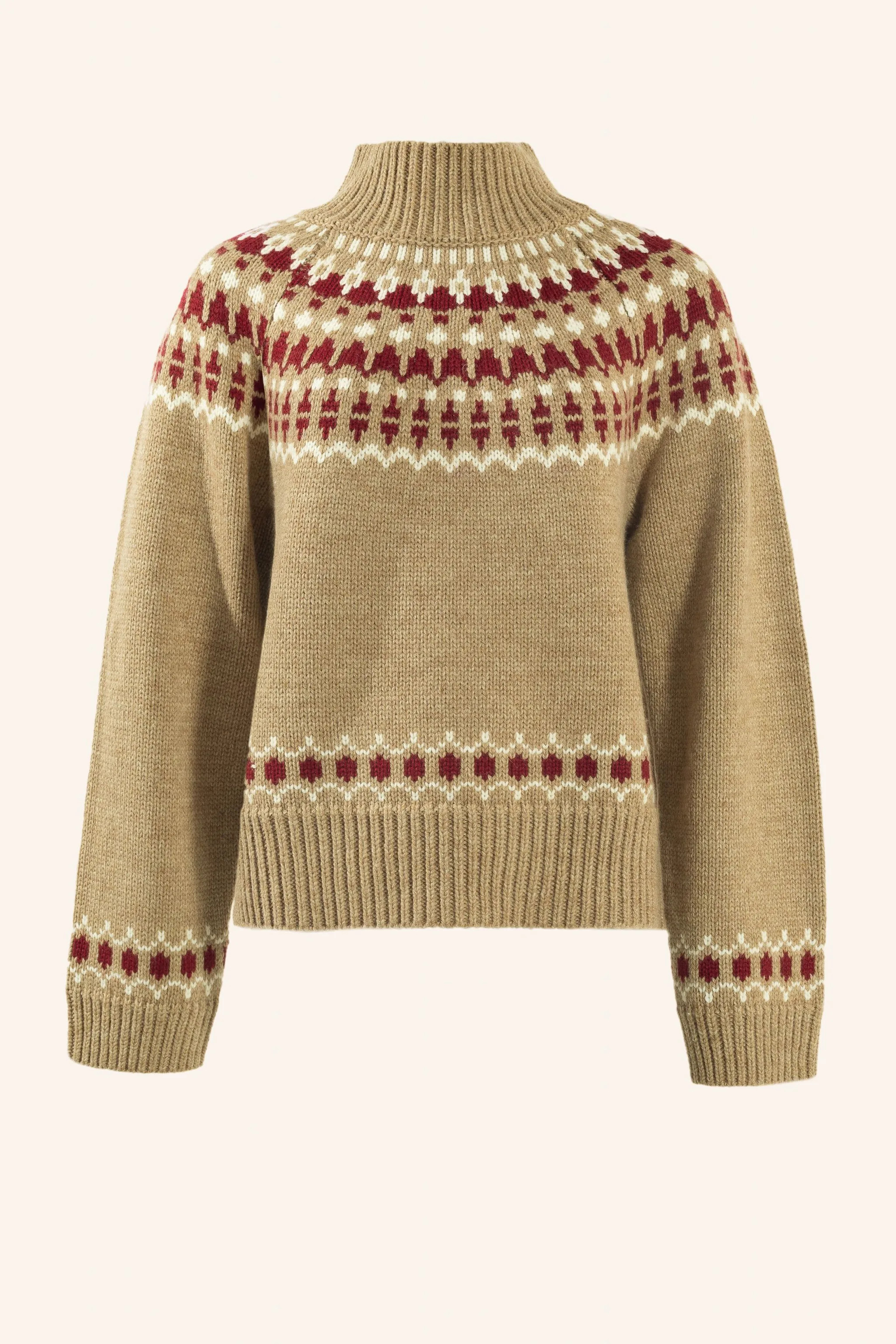 ADLYSH WOLLPULLOVER MIT JACQUARDMUSTER in braun | Breuninger (DACH)