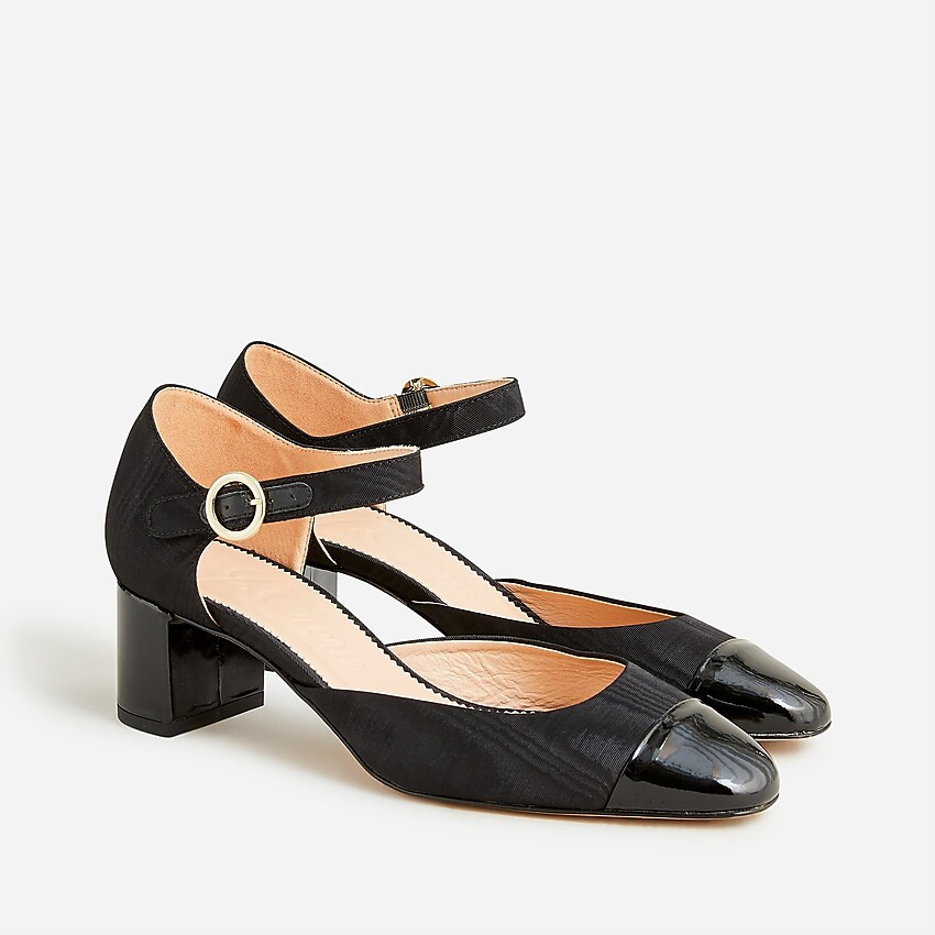 Millie ankle-strap heels in moiré | J. Crew US