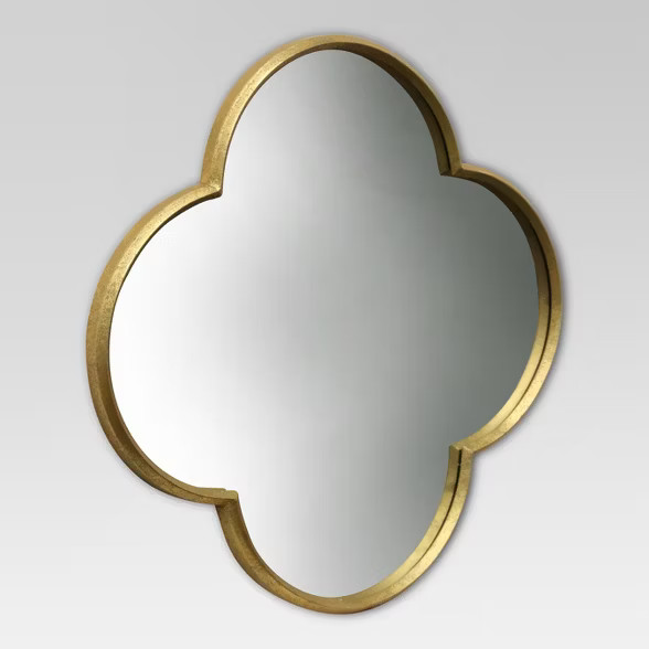 Quatrefoil Decorative Wall Mirror Gold Finish - Threshold™ | Target