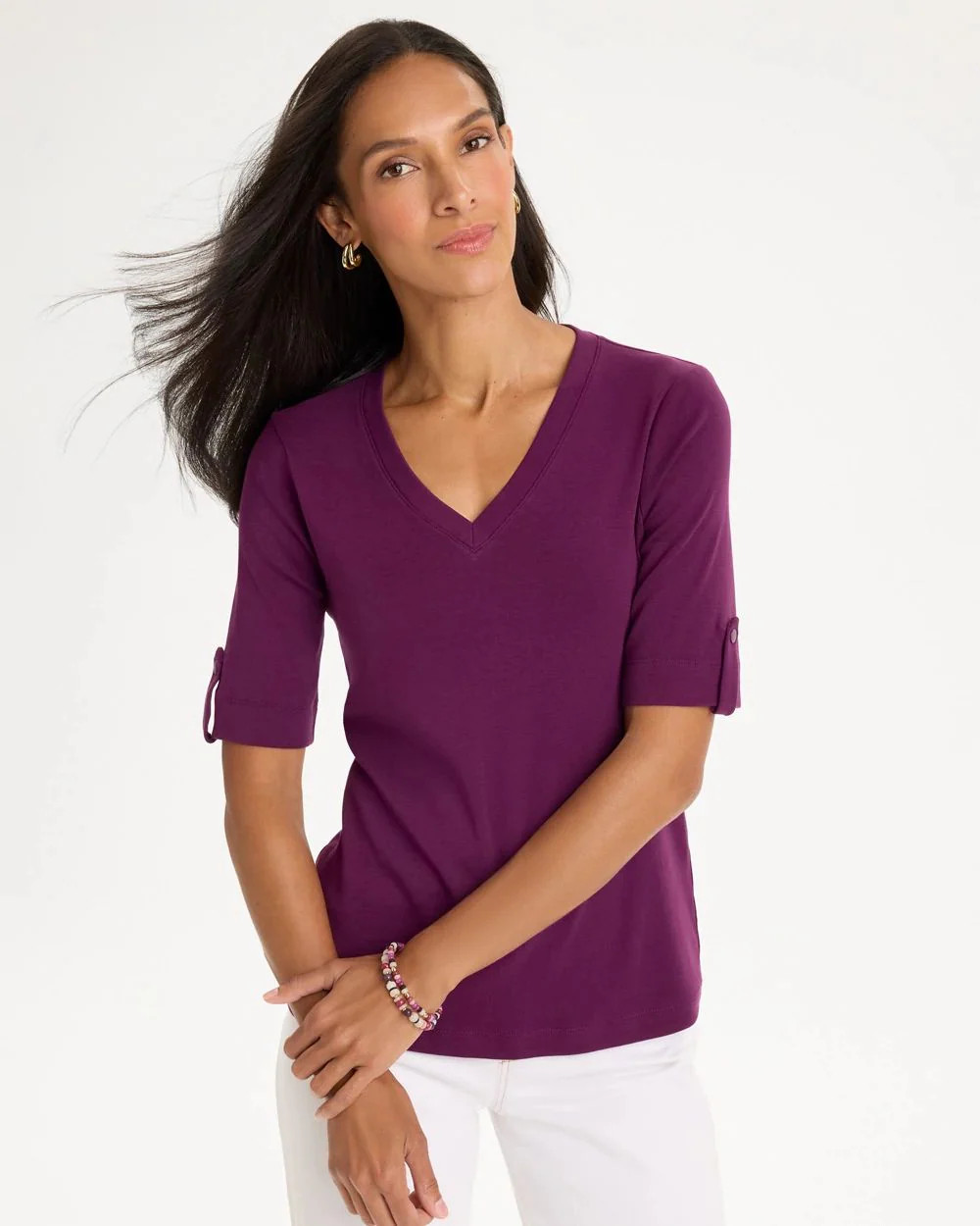 Pima V-Neck Tee | Chico's