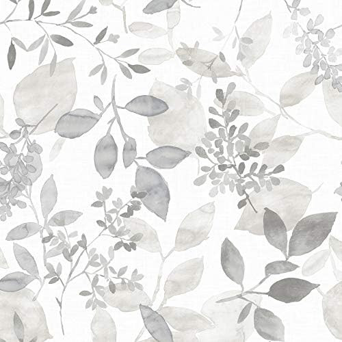 NuWallpaper NUS3144 Grey Breezy Peel & Stick Peel and Stick Wallpaper | Amazon (US)