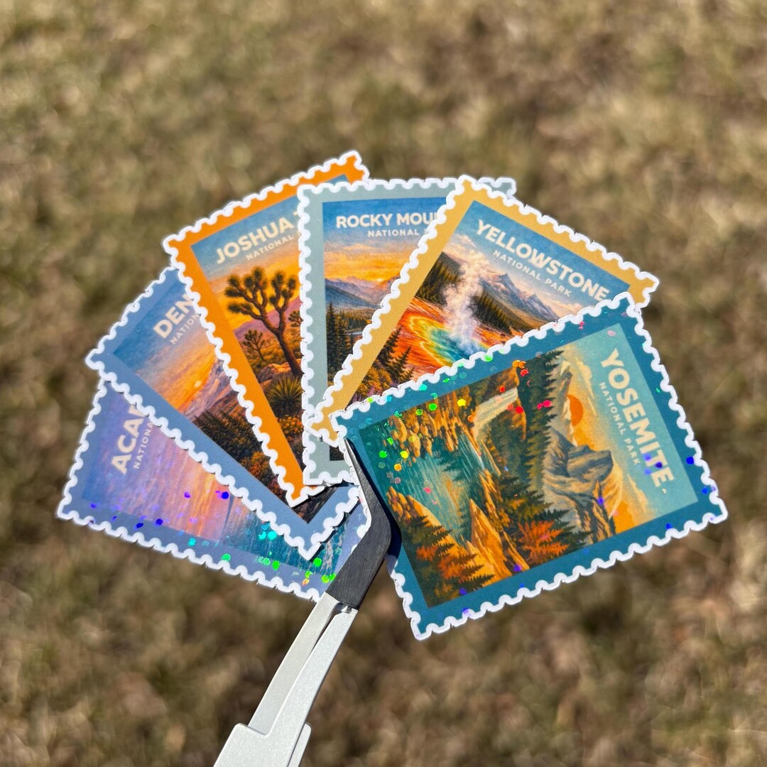 U.S. National Parks Travel Stamps: Stickers and Magnets - Etsy | Etsy (US)