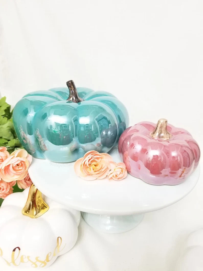 Ceramic Pumpkin Decor - Fall Home Decor, Fall Pumpkin, Pumpkin Decor, Ceramic Pumpkin, Fall Decor... | Etsy (US)