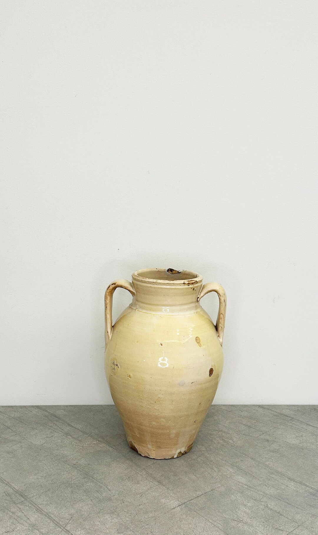 Antique Creme Glaze Rustic Vasetto - Etsy | Etsy (US)