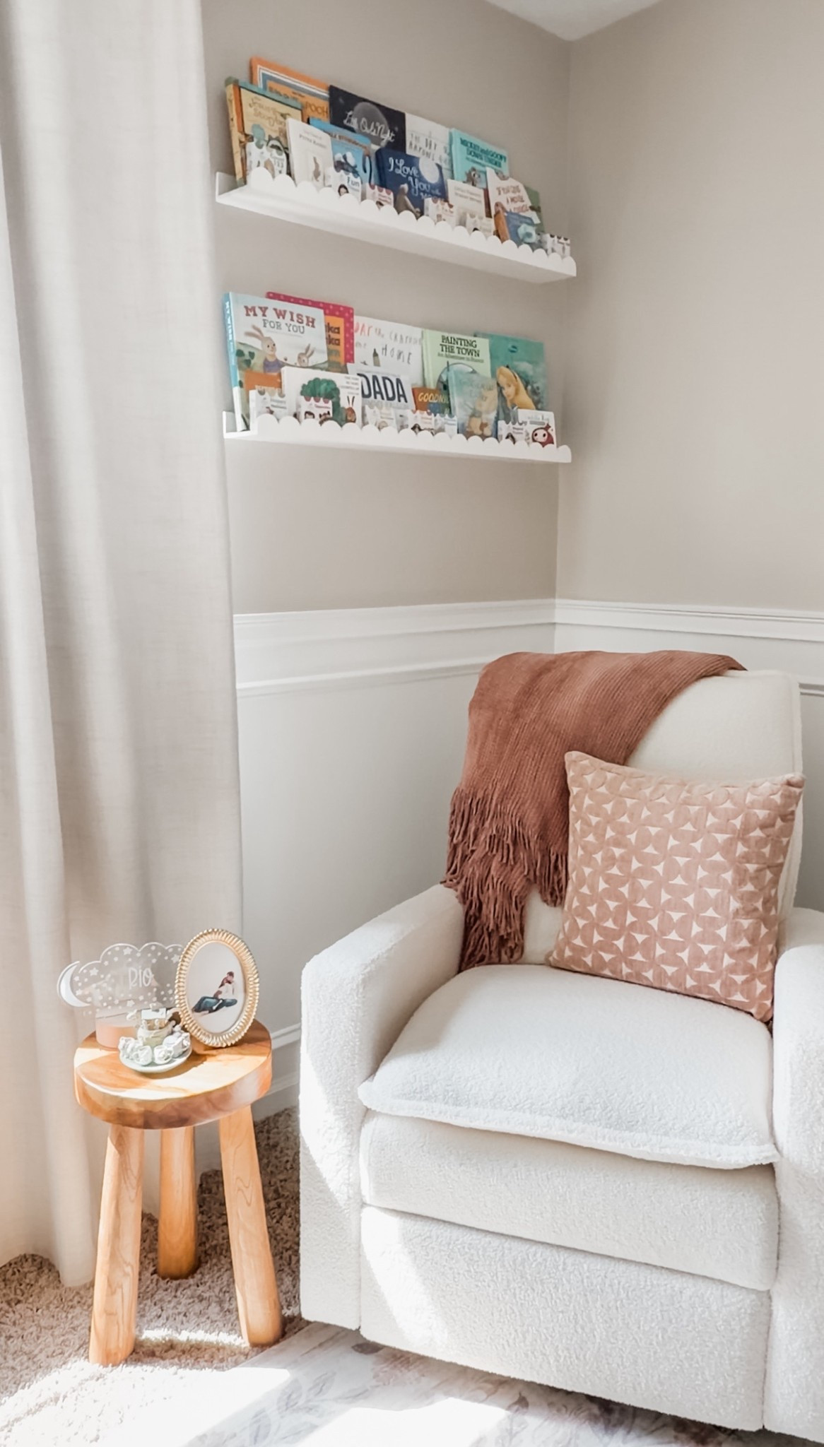 my most used spot lately 🤍
the chair is insanely comfy, affordable, and rocks + reclines. The decor for the nursery is linked too  

#LTKBaby #LTKmomlife #LTKBump