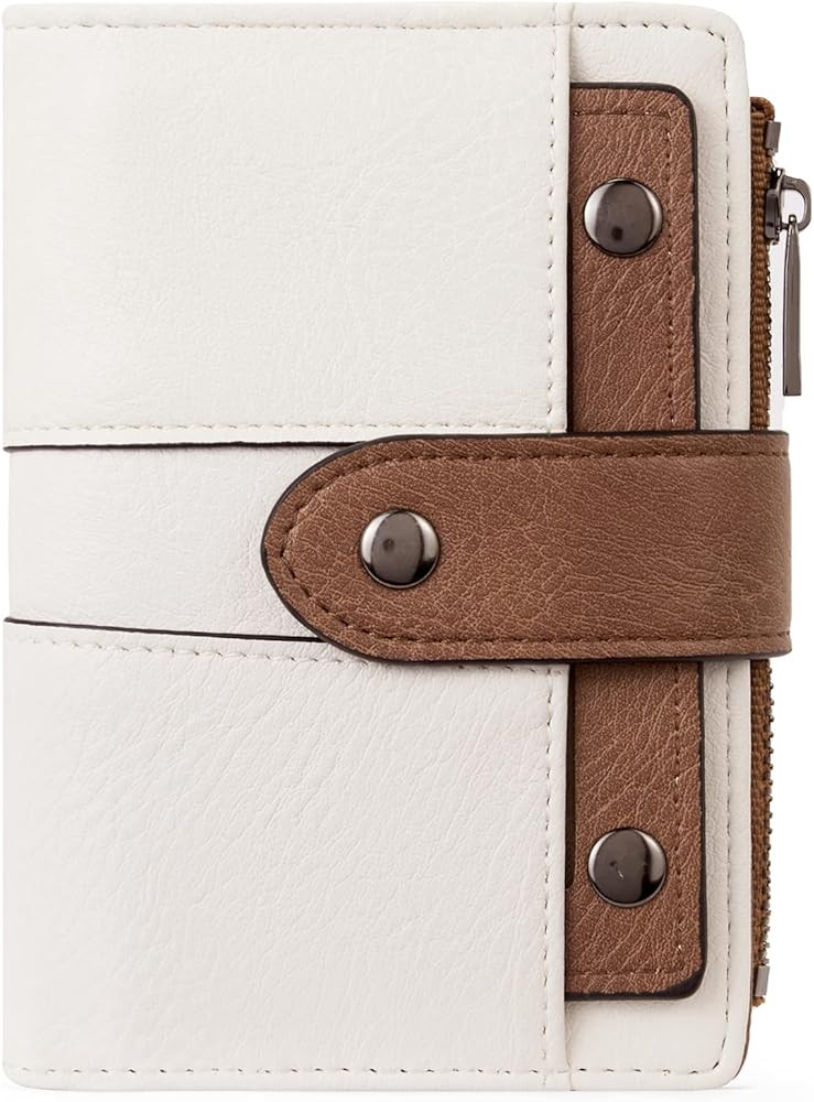 CLUCI Small Wallet for Women Leather Bifold Multi Mini Card Holder Organizer Designer Ladies Zipp... | Amazon (US)