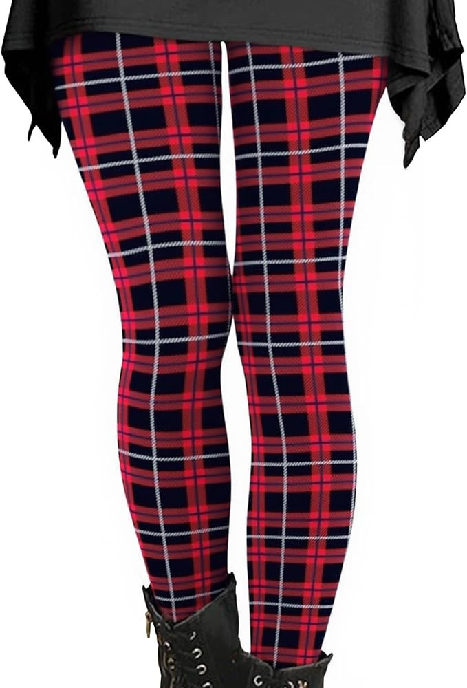 Christmas Leggings for Women High Waisted Tummy Control Printed Soft Stretchy Workout Yoga Pants ... | Amazon (US)