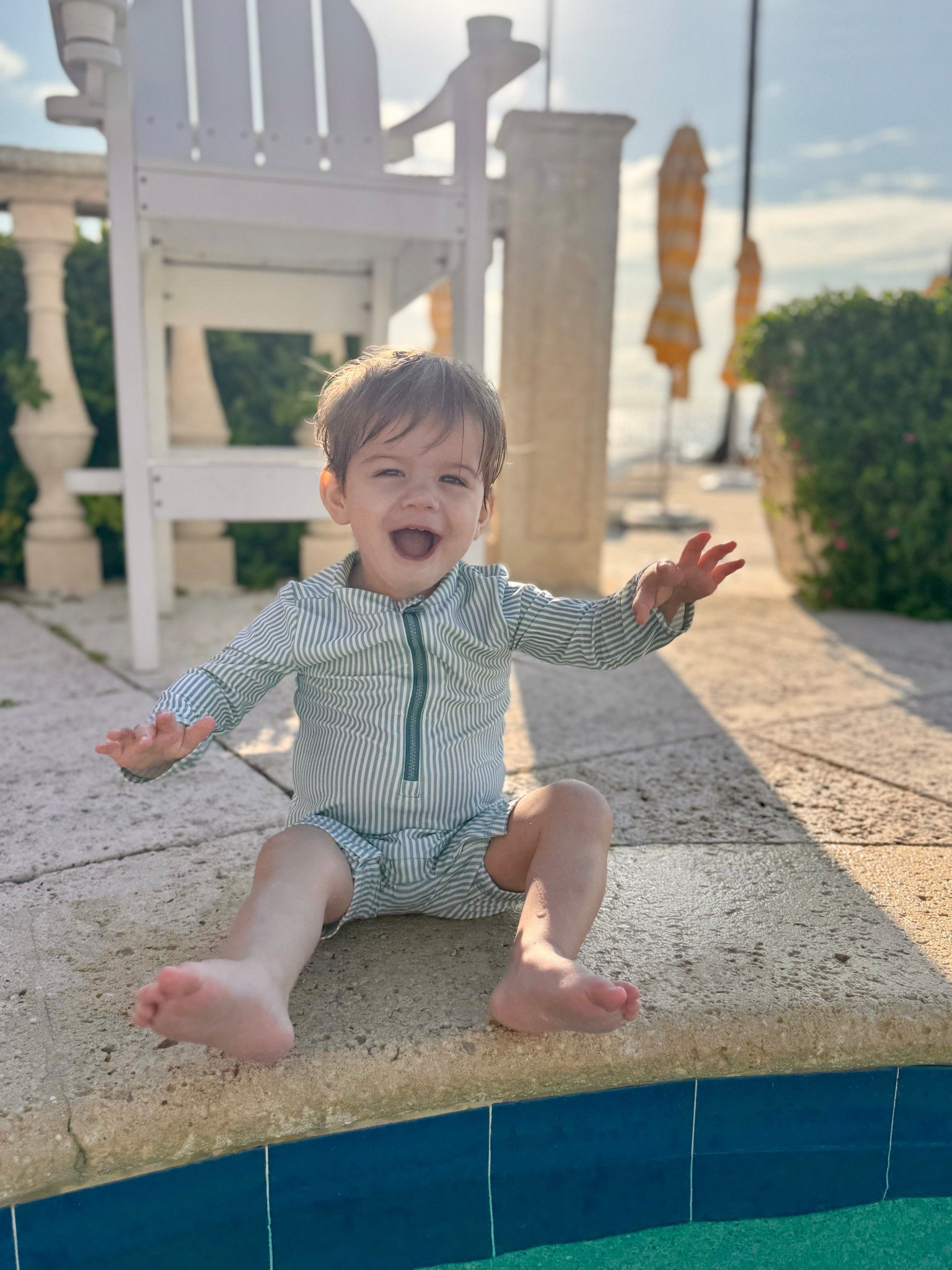 the sweetest rashguard from Carters my little planet line 🤍