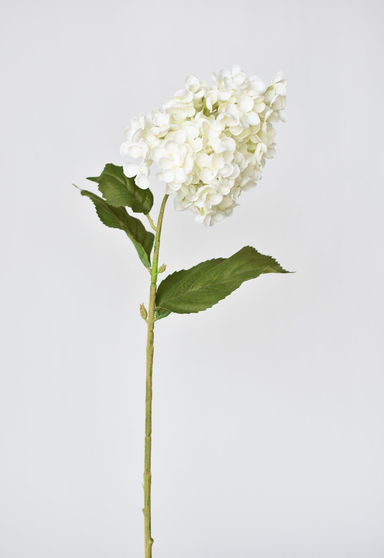 28" Faux Cone Hydrangea Stem White | HouseFloral