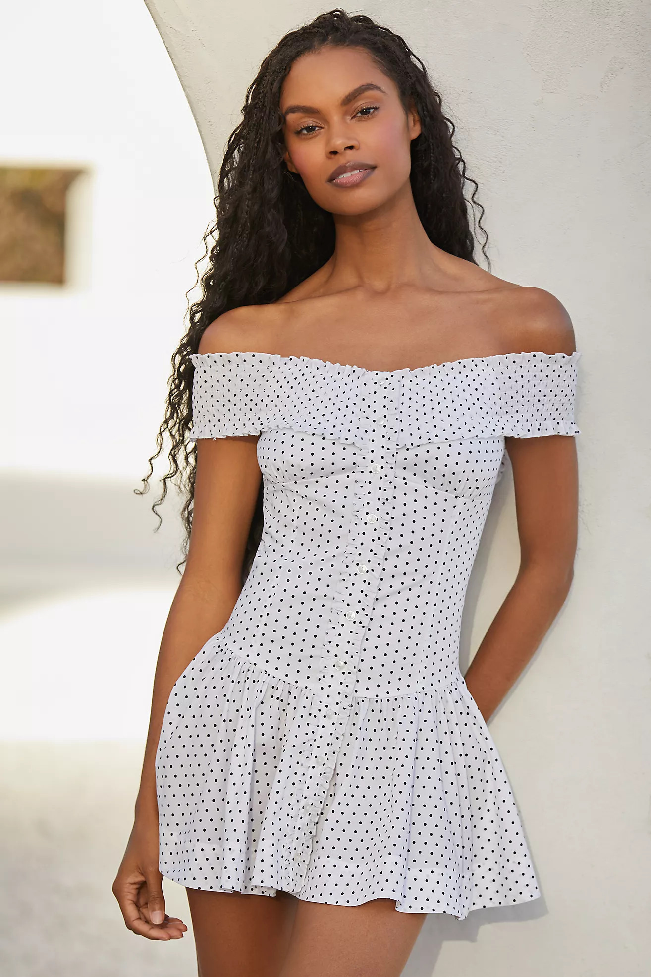 Frankies Bikinis Mae Poplin Mini Dress | Anthropologie (US)