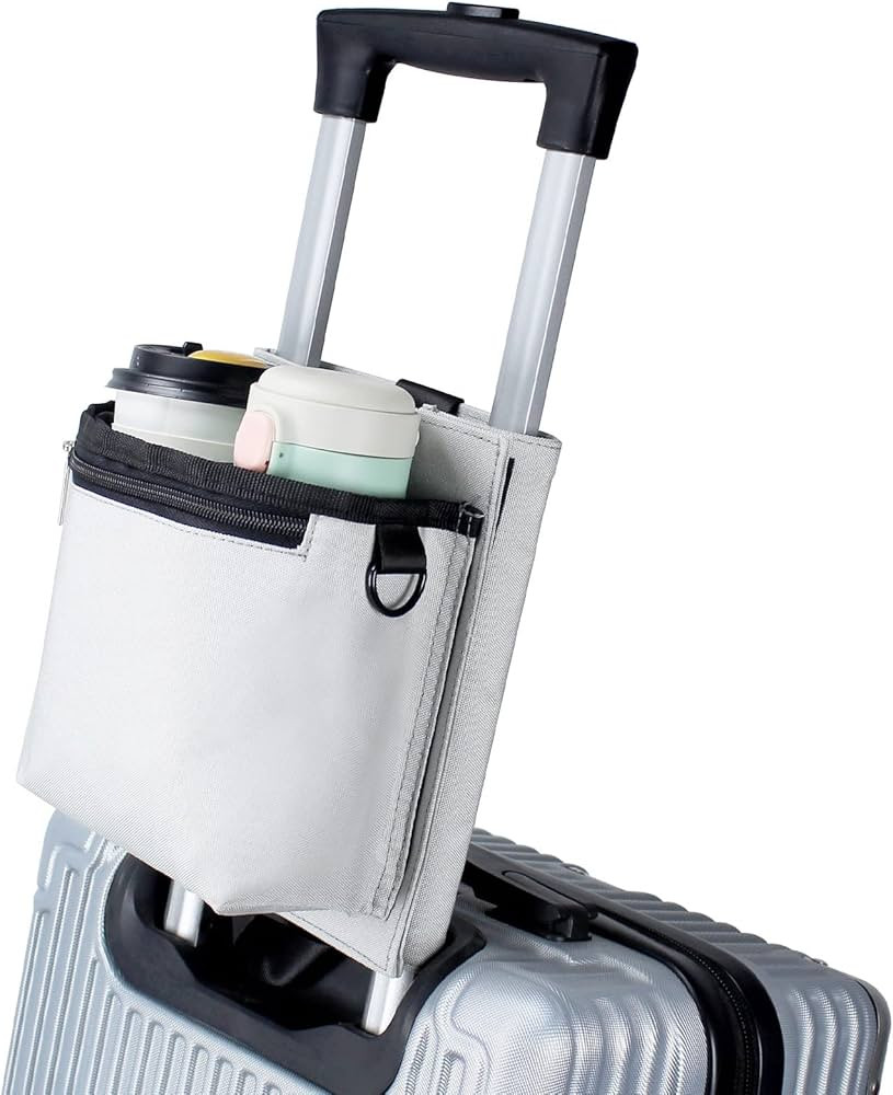 Luggage Travel Cup Holder with Luggage Straps Free Hand Drink Caddy Beverage Holder Travel Access... | Amazon (US)