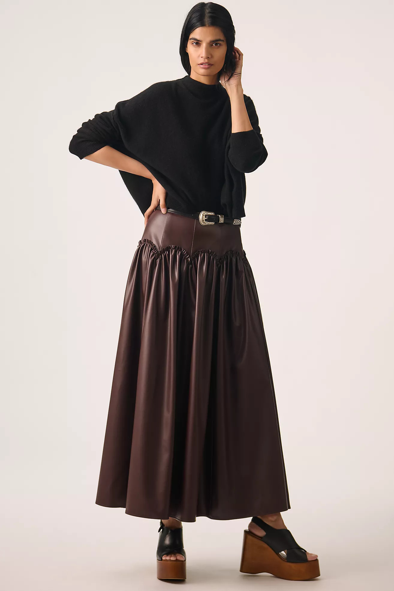 The Alani Cashmere Mock-Neck Sweater by Pilcro | Anthropologie (US)