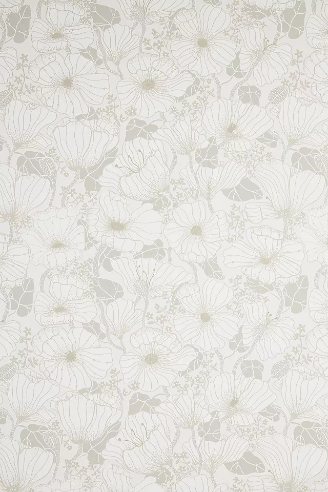 Matilda Poppy Fields Wallpaper | Anthropologie (US)