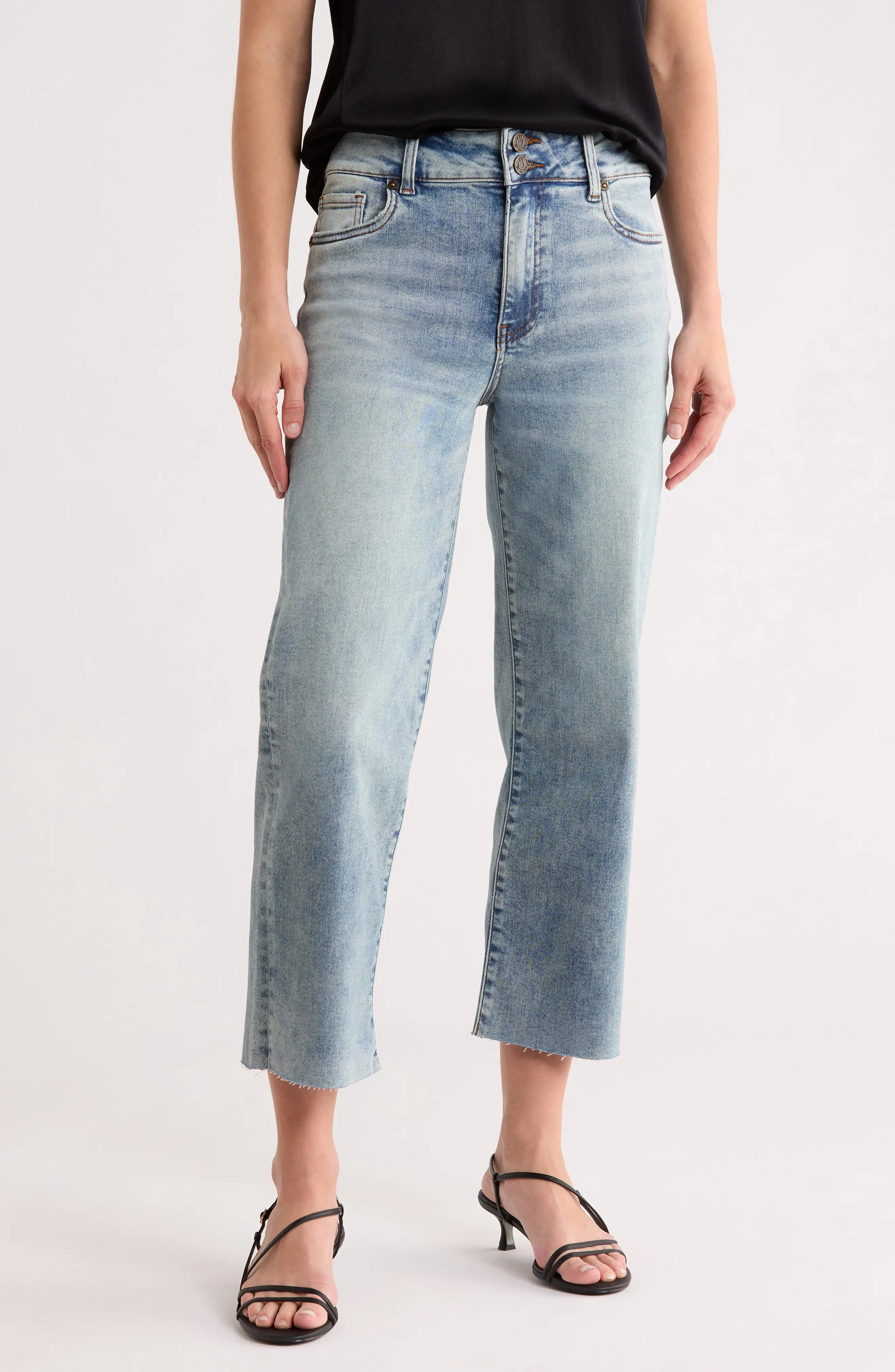 Lucy High Waist Crop Wide Leg Jeans (Women) | Nordstromrack | Nordstrom Rack