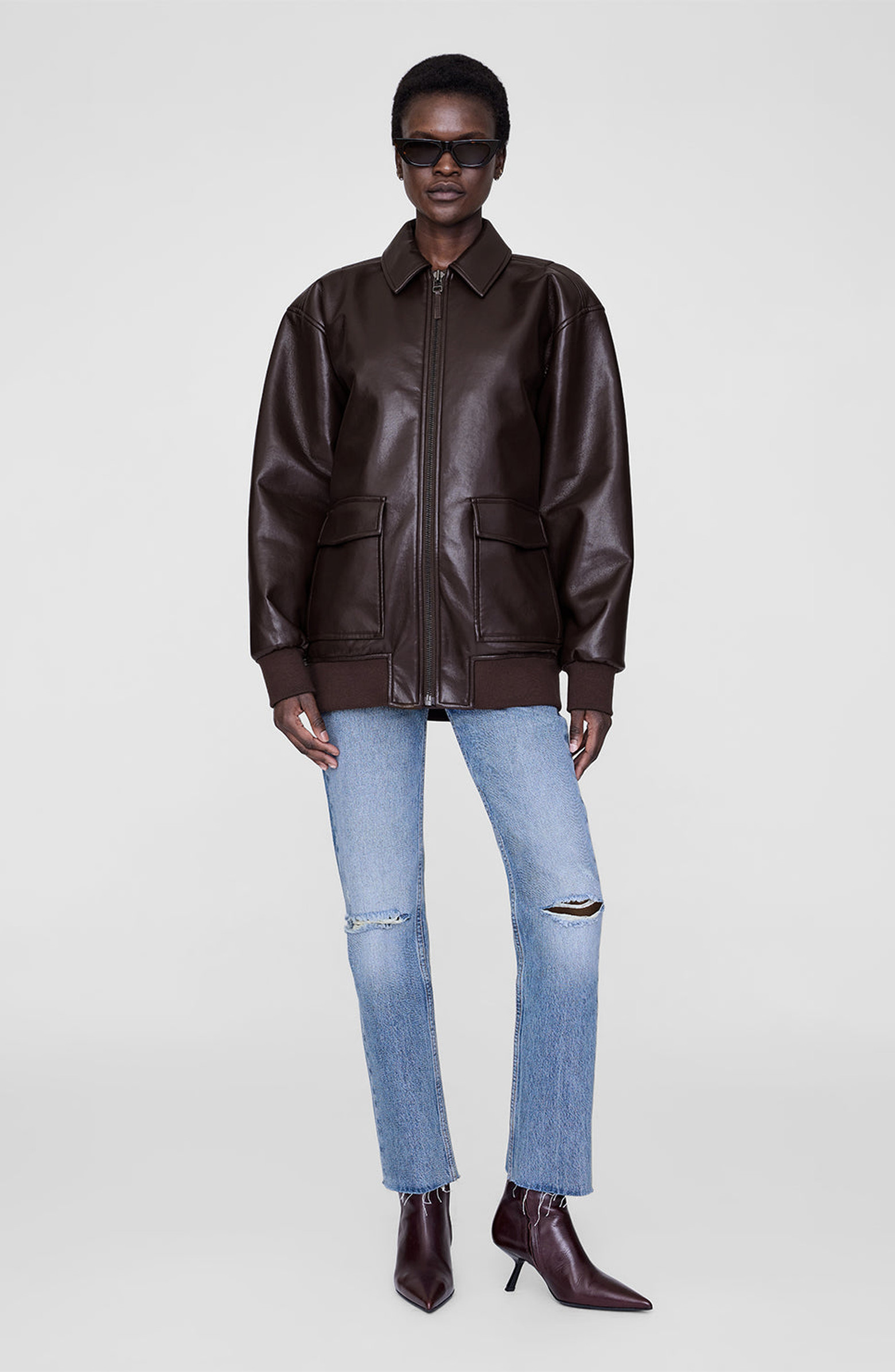 Kelanie Recycled Leather Jacket | Nordstrom