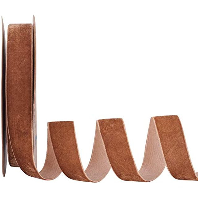 20 Yards 1 Inch Single Side Velvet Ribbon Satin Ribbon Roll for Wedding Gift Wrapping Hair Bows F... | Walmart (US)