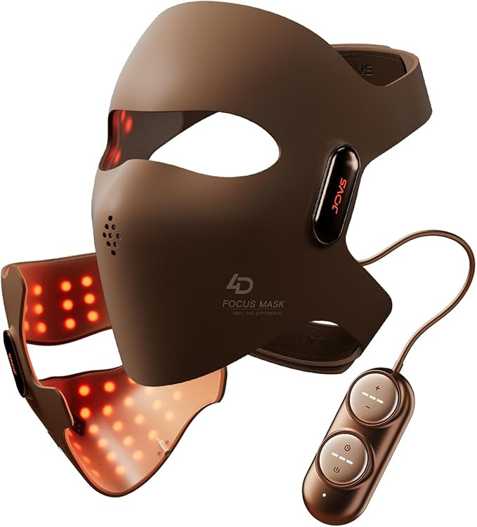JOVS 4D Laser Light Therapy Mask, Red Light Therapy Mask for Face with FPT Technology, 4 Long Lig... | Amazon (US)