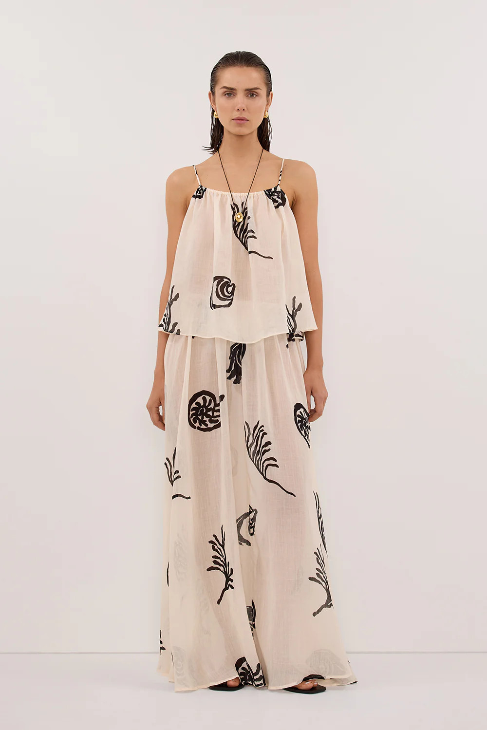 POSITANO SANDSTONE RAMIE TOP | DISSH