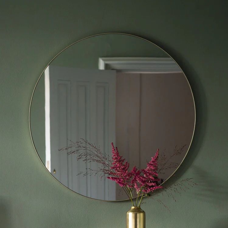 Gallery Direct Bowie Round Mirror Champagne | Olivia's