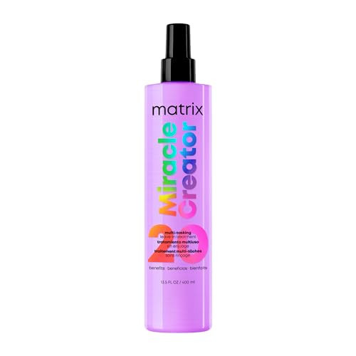 Matrix Miracle Creator Leave-In Conditioner Spray - Heat Protectant, Anti-Frizz, Moisturizing & Detangling, Adds Shine, Primes For Styling, For Damaged & All Hair Types, Sulfate Free, 13.5 Fl Oz | Amazon (US)