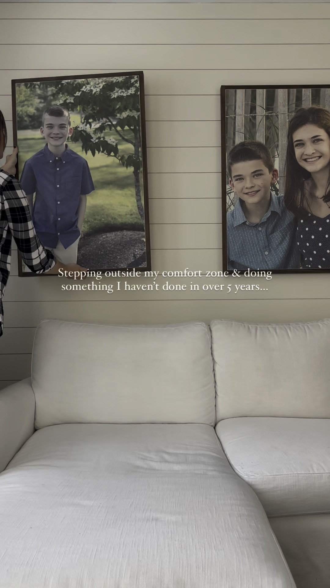 Switching out the wall art behind our sofa in the living room. 

#LTKVideo #LTKHome #LTKHoliday