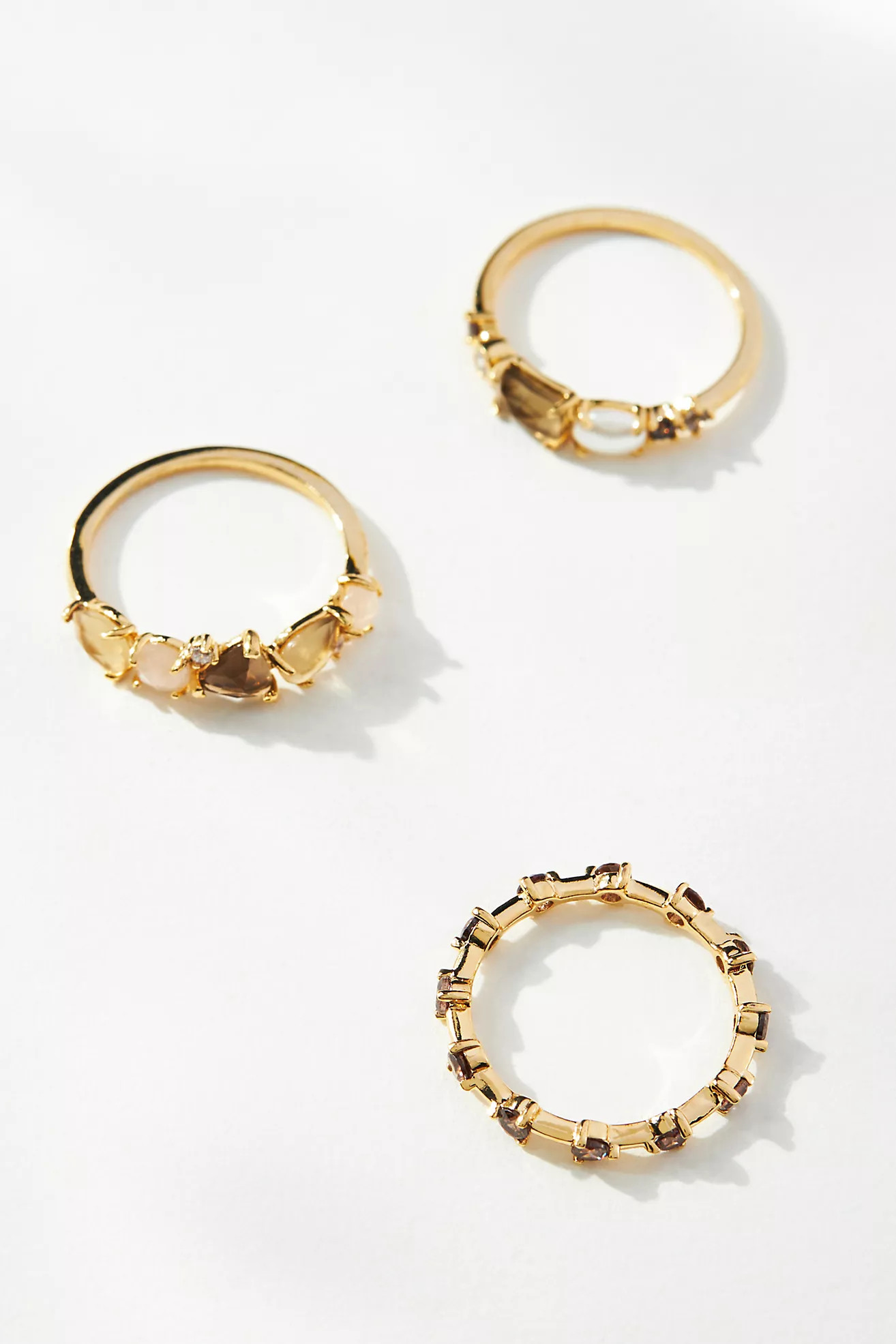 Stacked Birthstone Ring Set | Anthropologie (US)