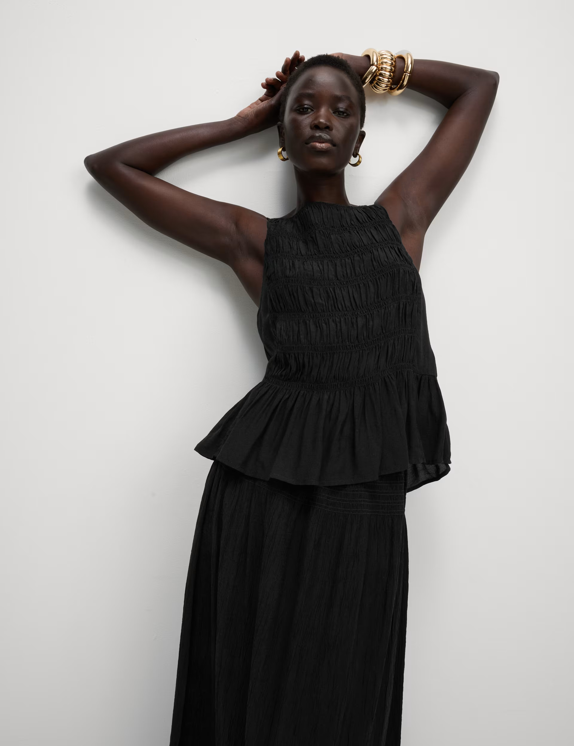 Textured Shirred Cami Top | Marks & Spencer (UK)