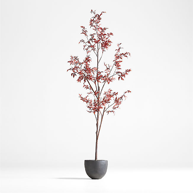 Potted Faux Maple Tree 7.5' + Reviews | Crate & Barrel | Crate & Barrel