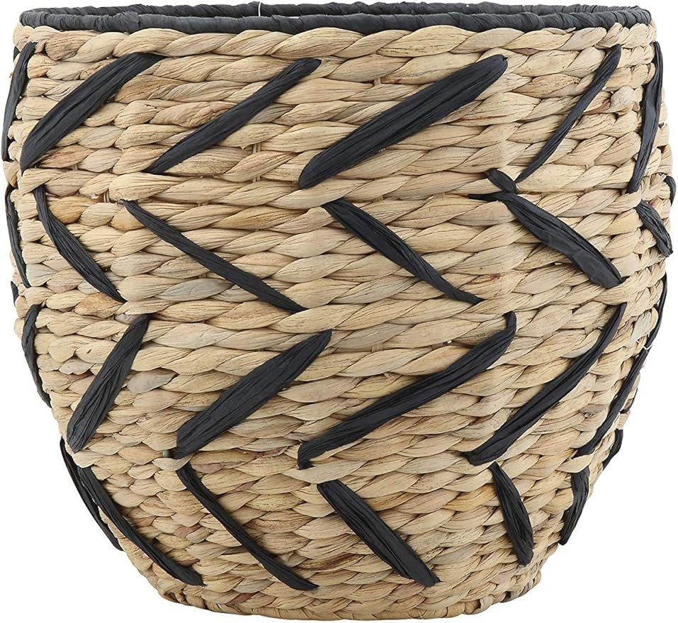 Bloomingville AH0524 Seagrass Basket, Black | Amazon (US)