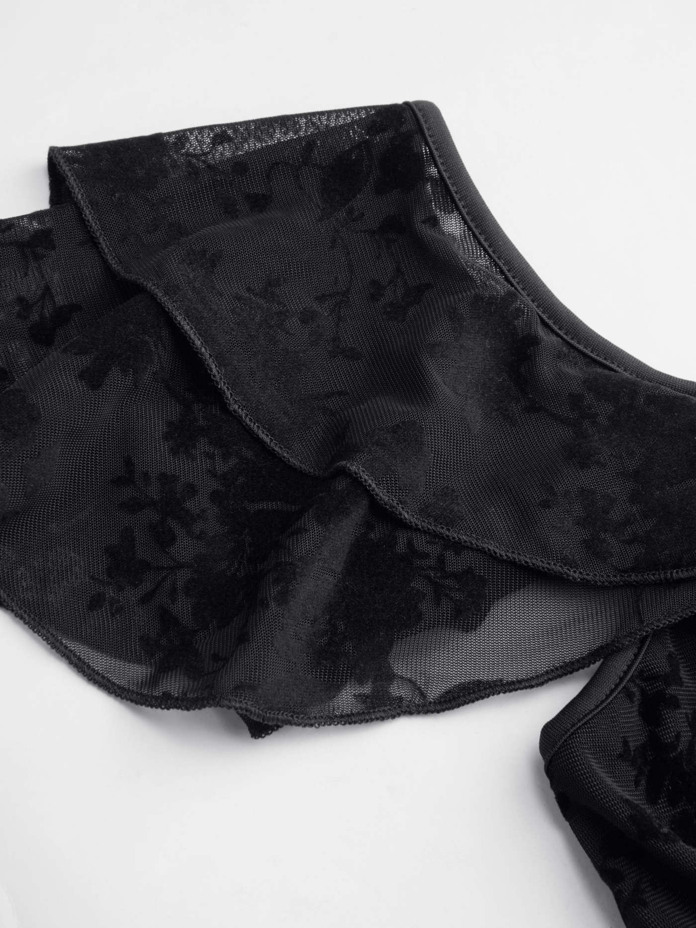 Mesh Sweetheart Neckline Floral Ruffle Knotted Maxi Dress... | Cider