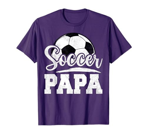 Soccer Papa Soccer Player Game Day Father's Day T-Shirt | Amazon (US)