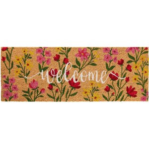 Joyward Floral "Welcome" Mat, 11 x 30 in | CVS Health