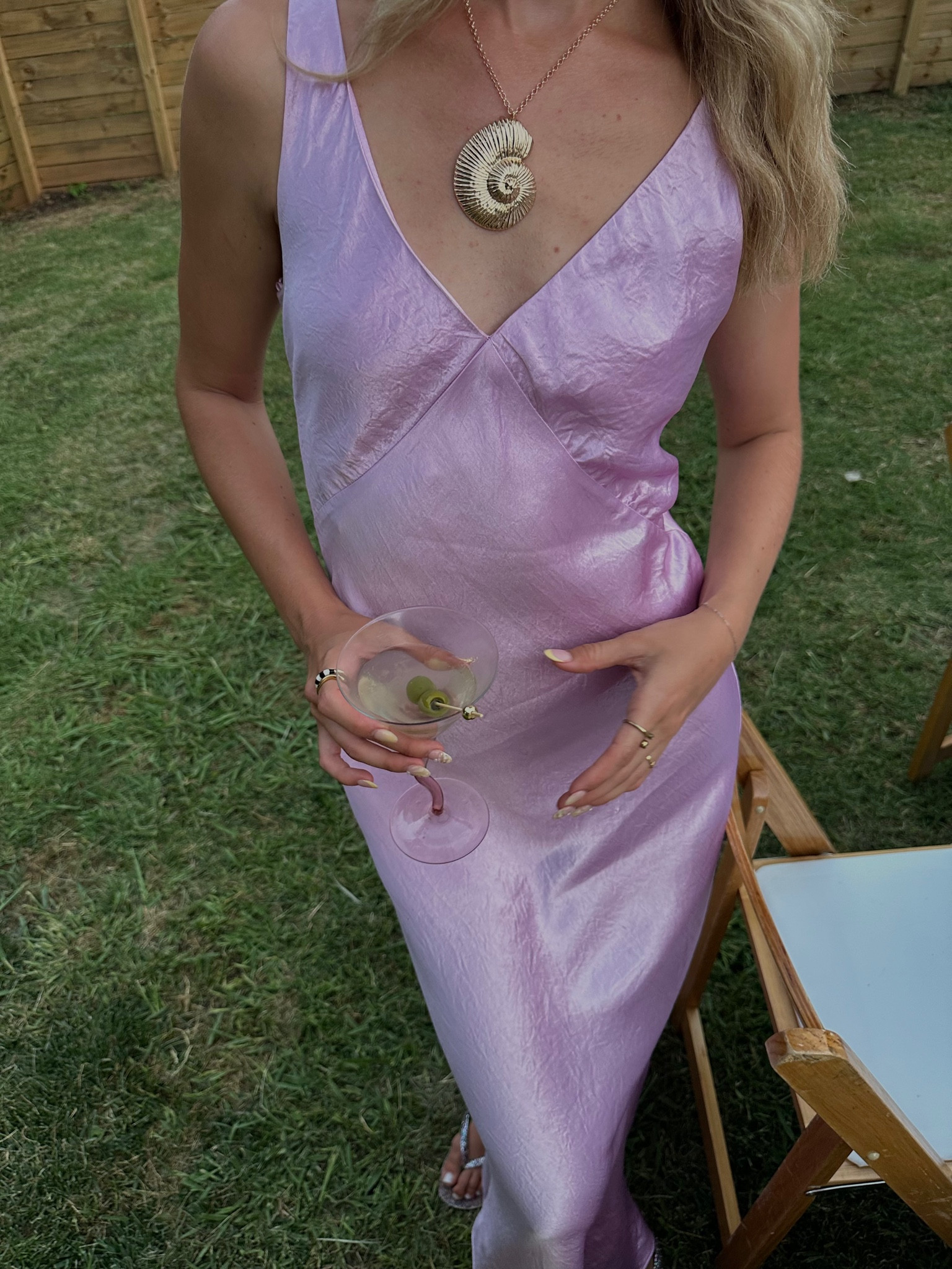 purple satin maxi dress from Vince & shell necklace is from Princess Polly 💜🐚
#summer #summerdress #summeroutfits #satindress #beachaccessories 

#LTKSummerSales #LTKSeasonal #LTKTravel