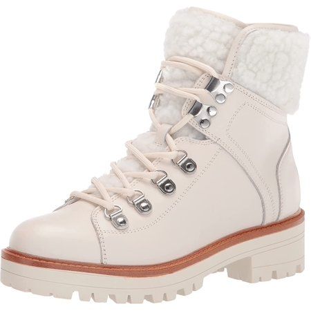 Marc Fisher Womens Isalia Ankle Boot 6.5 Cream Leather | Walmart (US)