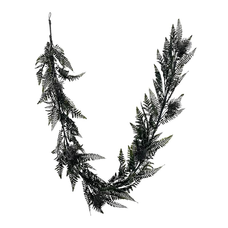 Black Fern Garland, 72" | At Home