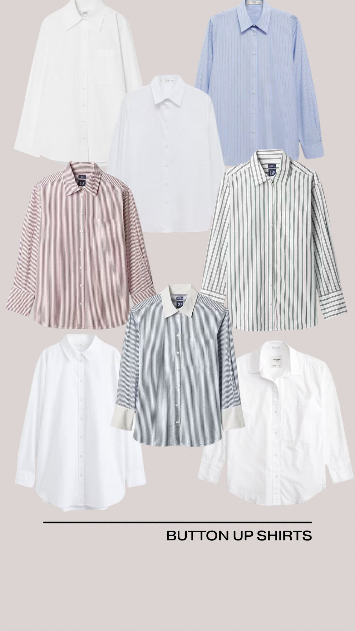 White shirts, striped shirts

#LTKFindsUnder100 #LTKSeasonal #LTKStyleTip