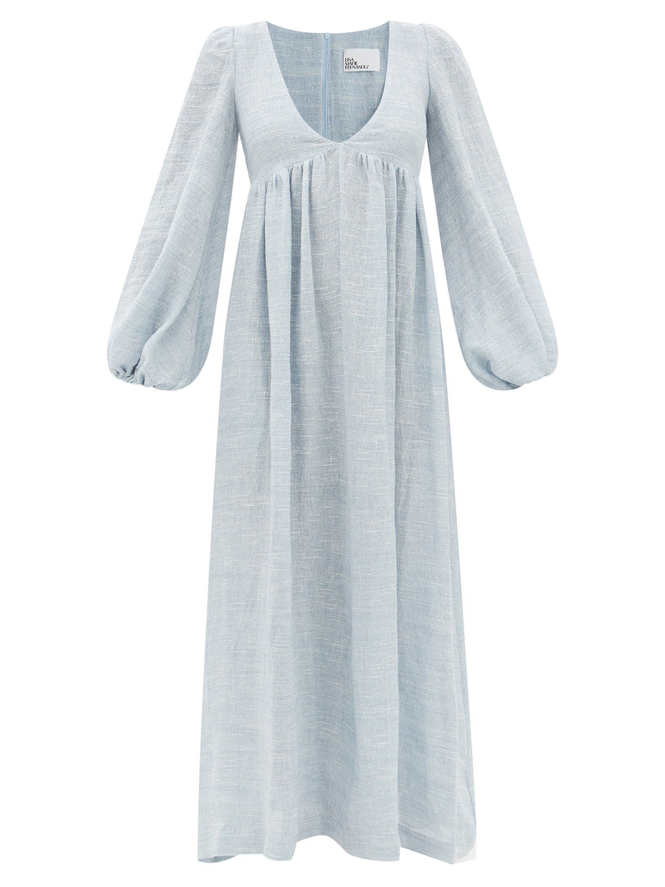 Carolyn slubbed linen-blend maxi dress | Lisa Marie Fernandez | Matches (US)