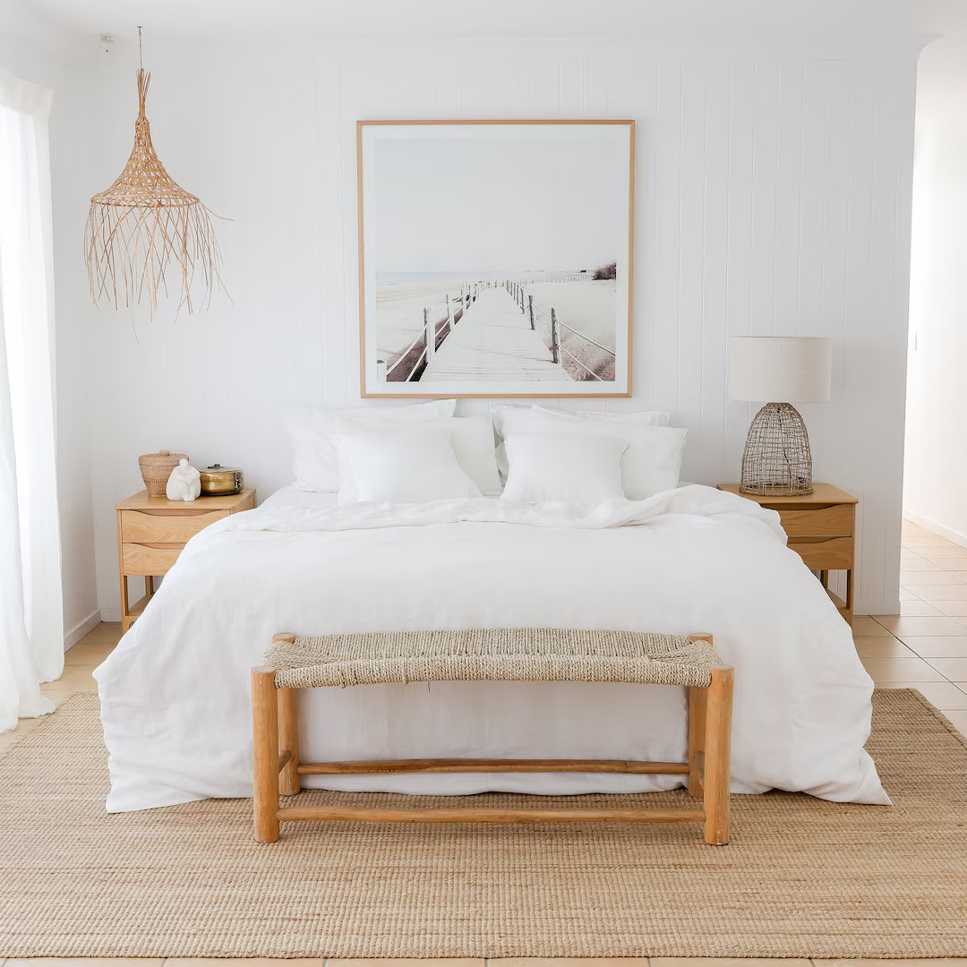 Linen Bedding SET in White Color. Linen Duvet Cover Set  2 - Etsy | Etsy (US)