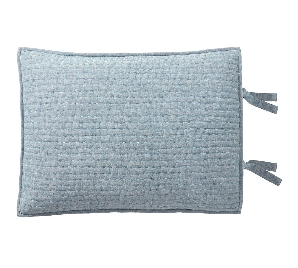 Pick-Stitch Handcrafted Quilted Sham | Pottery Barn (US)
