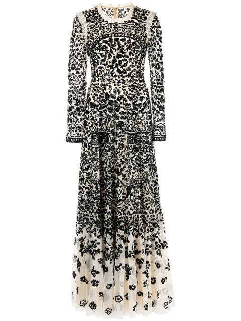 Needle & Thread Amaryllis Sequin Gown - Farfetch | Farfetch Global