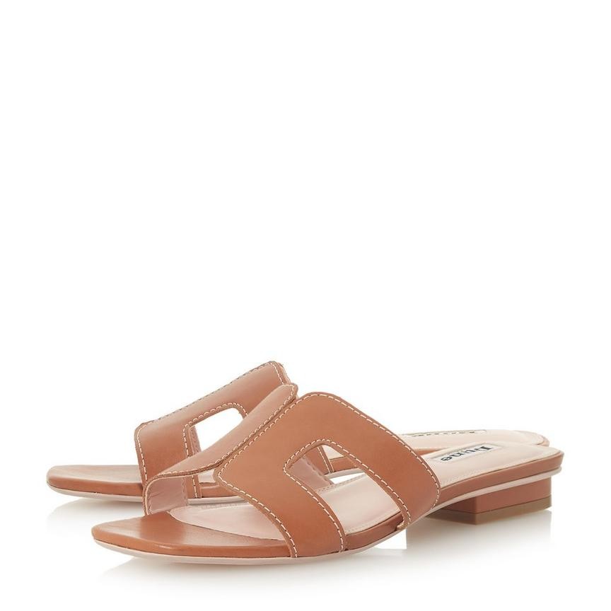 LOUPE - Smart Slider Sandal - tan | Dune London | Dune (EU)