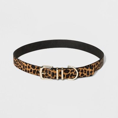 Women's Double Loop Belt - Wild Fable™ Leopard Print | Target