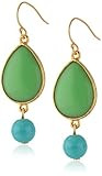 Ben-Amun Jewelry Green and Blue Teardrop Earrings | Amazon (US)