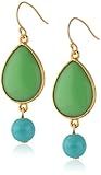 Ben-Amun Jewelry Green and Blue Teardrop Earrings | Amazon (US)