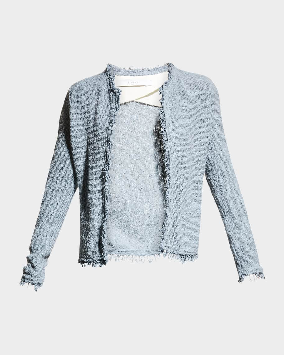 Iro Shavani Open-Front Boucle Jacket | Neiman Marcus
